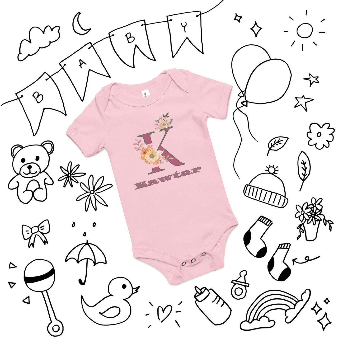 Baby short sleeve one piece