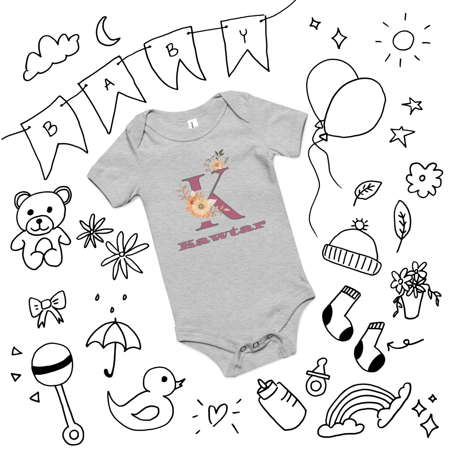 Baby short sleeve one piece